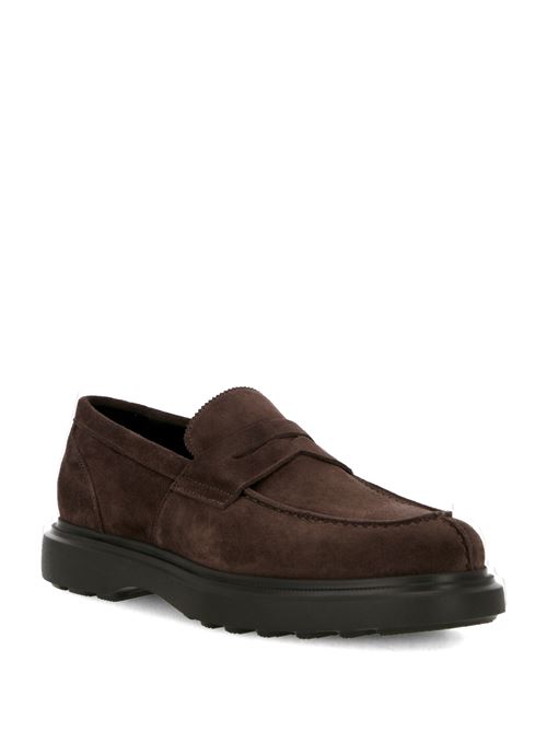 Camel brown loafer STUART WEITZMAN | SJ215SUEDBR